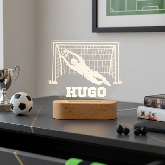 Personalized Soccer Night Light – Custom LED Lamp for Sports Fans - Picture 8 of 8
